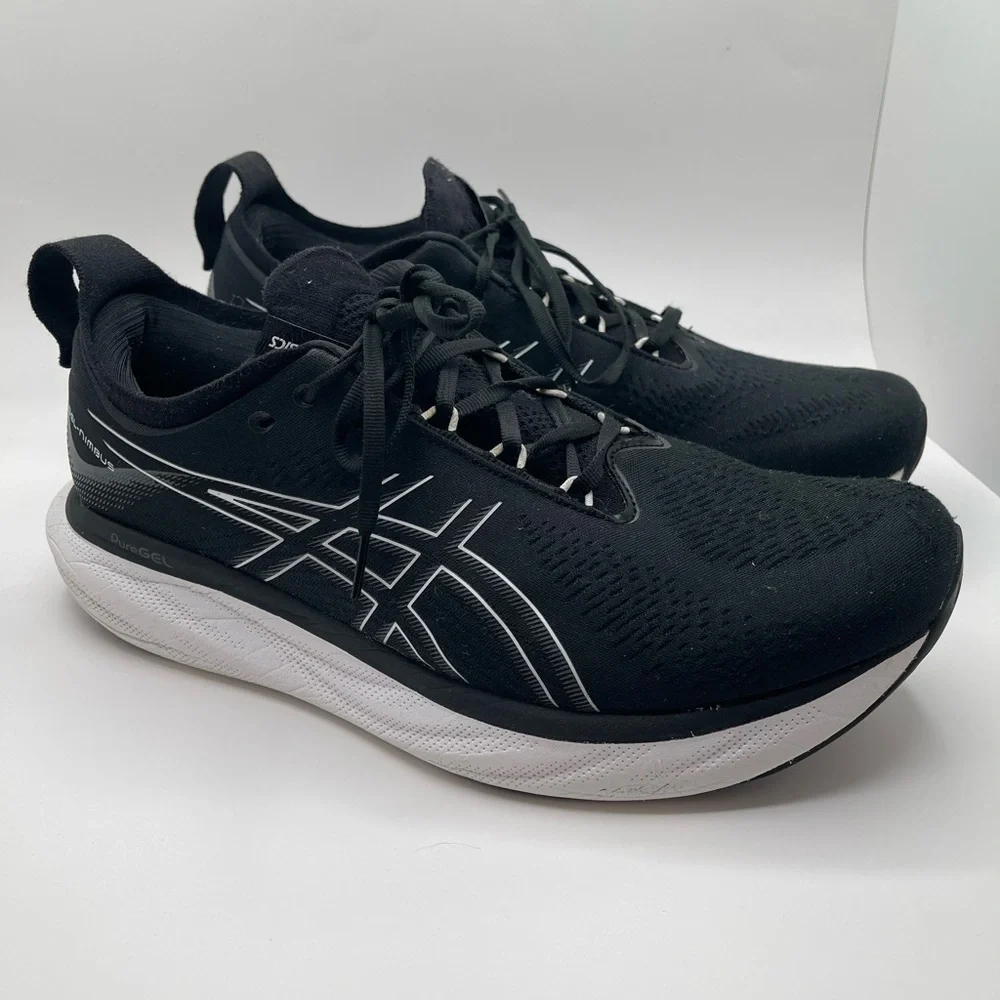 ASICS Men's Black Running Shoes Sz13 Wide - Picture 1 of 8
